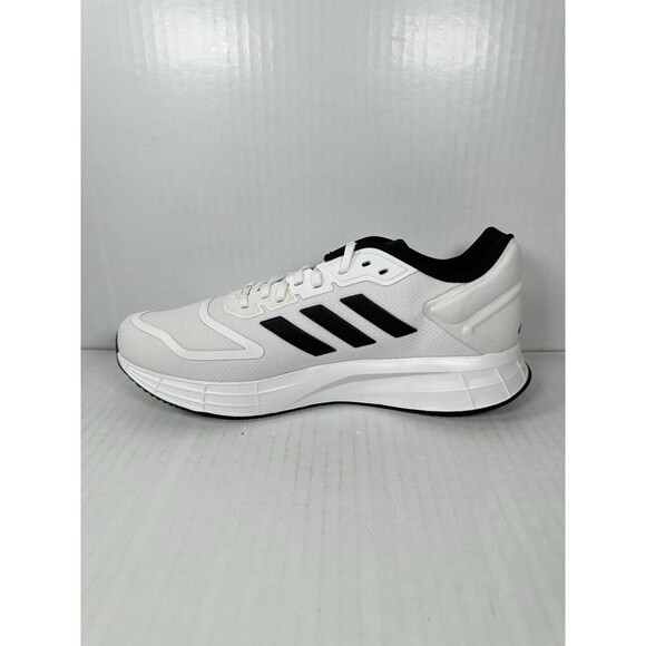 Size 12 Mens Adidas DURAMO 10 White Black Sneaker Shoe HQ4130 NEW main image 7